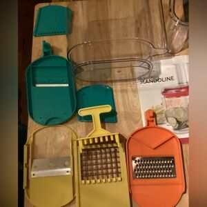 Cooks Essentials Electric Mandoline Slicer Set Attachments